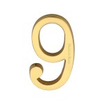 M Marcus Heritage Brass Numeral 9 - Concealed Fix 76mm